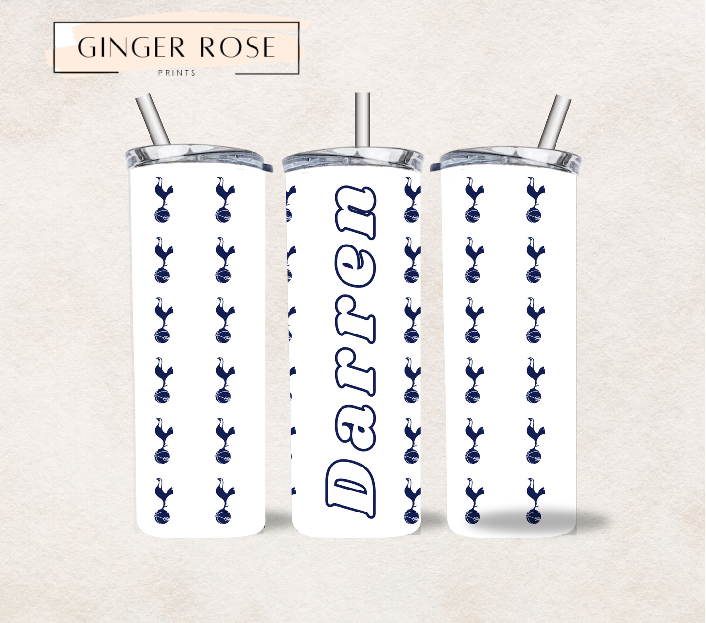 Personalised Football 20oz Tumbler