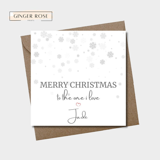 Merry Christmas To The One I Love | Love Christmas Card