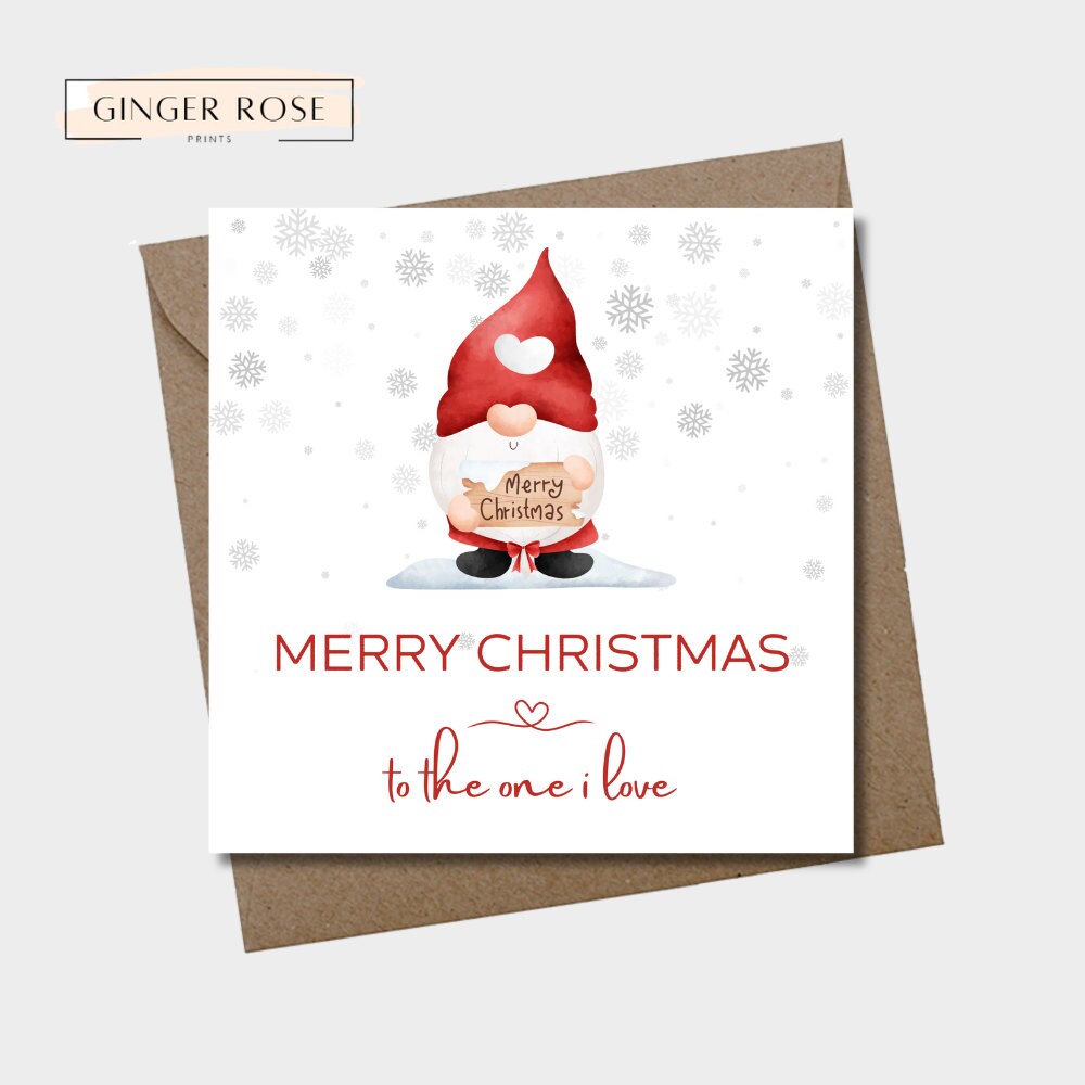 Merry Christmas To The One I Love | Gonk Christmas Card