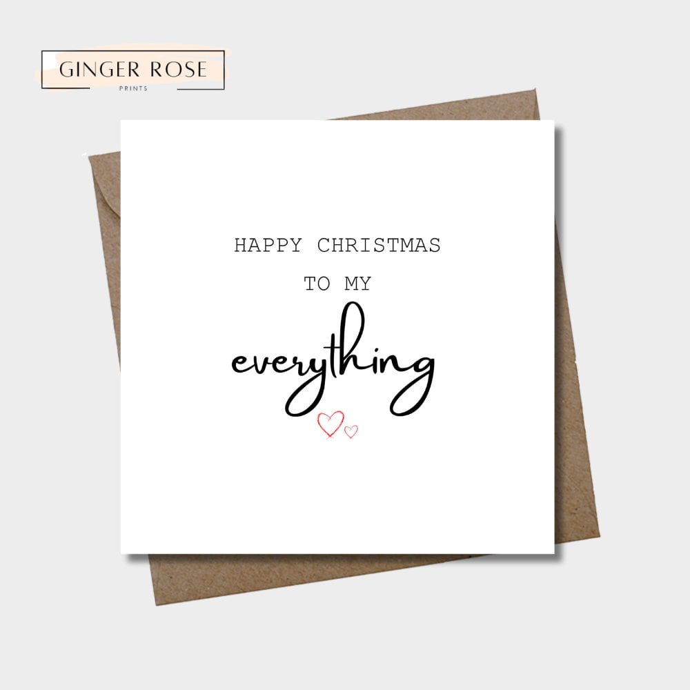 Happy Christmas To My Everything Card