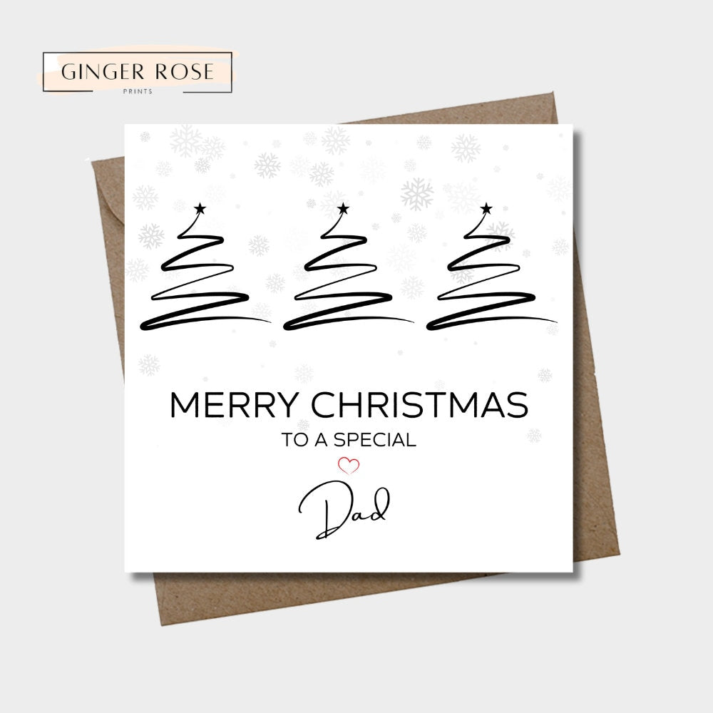 Merry Christmas To A Special Dad Card