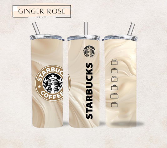 Beige Starbucks 20oz Tumbler