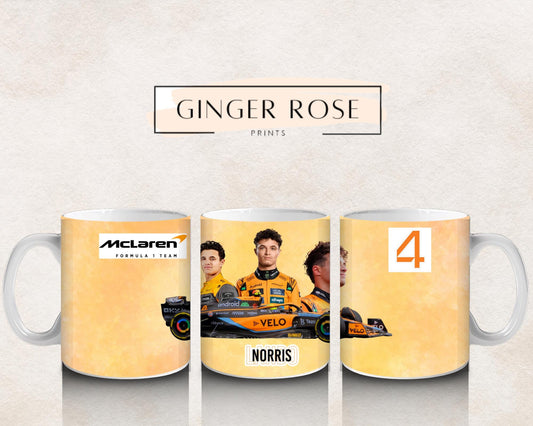 Lando Norris McLaren Racing Mug