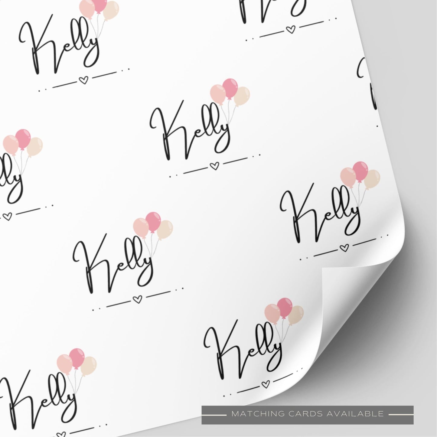 (Pink) Balloon Birthday Wrapping Paper